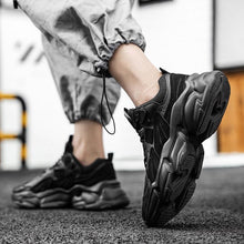 Load image into Gallery viewer, Fashion Mens Sneakers White Trend Casual Comfortable Black Mens Chunky Sneaker Design Summer White Outdoor Running Tennis Sneakers Sport Fashion Comfortable Casual Mens Sneakers
