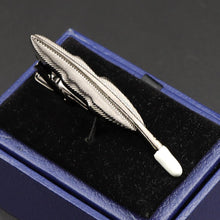 Load image into Gallery viewer, Fashion Metal Men Tie Clip Golden Musical Instrument Shape Simple Bar Clasp  Luxury Fashion Necktie Tie Clips Bar Variety Pattern Mens Suit Wedding Gift Unique Tie Clip
