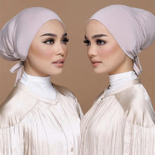 Load image into Gallery viewer, Fashion Modal Under Scarf  Hijab Turban Cap Cotton With Band Adjustable Inner Hijab cap Muslim Turban Hijab Cap For Women
