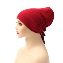 Load image into Gallery viewer, Fashion Modal Under Scarf  Hijab Turban Cap Cotton With Band Adjustable Inner Hijab cap Muslim Turban Hijab Cap For Women
