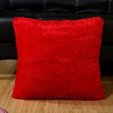 Load image into Gallery viewer, Fashion Plush Cushion Cover Shaggy Faux Fur Decorative Pillow Fur Pillows Fluffy Throw Pillows Cover Faux Fur Pillow Case Luxury Soft Cushion Cover Cushion Covers Home Living Room Seat Car Pink Pillowcase
