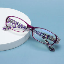 Load image into Gallery viewer, Fashion Print Reading Glasses Women Men Anti Blue Light Glasses Computer Goggles Eye Protection For Men And Women  Portable High-definition  Lens Retro Magnifier Eyewear Diopter +1.0~+4.0
