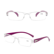 Load image into Gallery viewer, Fashion Reading Glasses Men Women Clear Lens Half Frame Presbyopic Eyewear For Reader Computer Reading Glasses For Women And Men Fashion Rectangle Eyewear Frame
