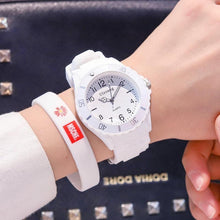 Load image into Gallery viewer, Fashion Silicone Women Watches Simple Sport Quartz Wristwatches Fresh Children Clock Casual Quartz Wristwatch Silicone Band Watch For Women Girls Student Watches
