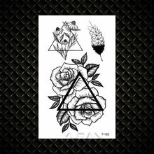 Load image into Gallery viewer, Fashion Small Sexy Black Temporary Waterproof Tattoo Cute Star Heart Tattoos Sticker Body Finger Tattoo For Kids Womens
