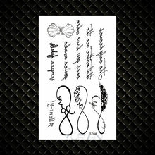 Load image into Gallery viewer, Fashion Small Sexy Black Temporary Waterproof Tattoo Cute Star Heart Tattoos Sticker Body Finger Tattoo For Kids Womens
