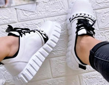 Load image into Gallery viewer, Fashion Spring New Purple Shoes Platform Sneakers Women Tenis Casual Shoes Lightweight Comfortable Vulcanize Shoes Luxury Fashion Womens Leather Sneakers
