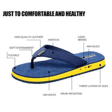 Load image into Gallery viewer, Fashion Summer Big Size Youth Slippers For Men Women Massage Non-Slip Cool Outside Flip Flops Breathable Thick-Soled Slippers
