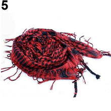 Load image into Gallery viewer, Fashion Unisex Lightweight Military Arab Tactical Desert Army Shemagh Keffiyeh Scarf Outdoor Unisex Army Military Tactical Arab Shemagh Cotton Scarves Hunting Keffiyeh Arabic Muslim Head Wrap Paintball Head Scarf Face Mesh Desert Bandanas
