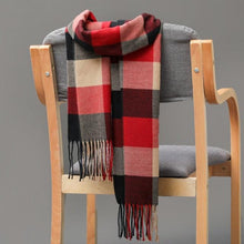 Load image into Gallery viewer, Fashion Winter Casual Classic Soft Plaid Popular Couple Lightweight Tartan Muffler Warm Scarf Cashmere Scarves Shawls Wraps Lightweight Women Warm Lattice Scarves Cashmere Hijab For Women
