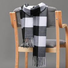 Load image into Gallery viewer, Fashion Winter Casual Classic Soft Plaid Popular Couple Lightweight Tartan Muffler Warm Scarf Cashmere Scarves Shawls Wraps Lightweight Women Warm Lattice Scarves Cashmere Hijab For Women
