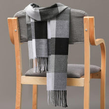 Load image into Gallery viewer, Fashion Winter Casual Classic Soft Plaid Popular Couple Lightweight Tartan Muffler Warm Scarf Cashmere Scarves Shawls Wraps Lightweight Women Warm Lattice Scarves Cashmere Hijab For Women
