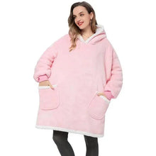 Load image into Gallery viewer, Fashion Winter Oversized Hoodies Sweatshirt Women Men Pullover Giant TV Blanket Hoodie Super Long Blanket With Sleeves  Super Long Flannel Blanket with Sleeves Winter Hoodie for Women Men Giant Fleece Pullover Oversized Hoodie
