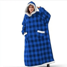 Load image into Gallery viewer, Fashion Winter Oversized Hoodies Sweatshirt Women Men Pullover Giant TV Blanket Hoodie Super Long Blanket With Sleeves  Super Long Flannel Blanket with Sleeves Winter Hoodie for Women Men Giant Fleece Pullover Oversized Hoodie
