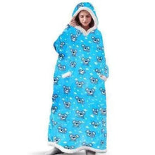Load image into Gallery viewer, Fashion Winter Oversized Hoodies Sweatshirt Women Men Pullover Giant TV Blanket Hoodie Super Long Blanket With Sleeves  Super Long Flannel Blanket with Sleeves Winter Hoodie for Women Men Giant Fleece Pullover Oversized Hoodie
