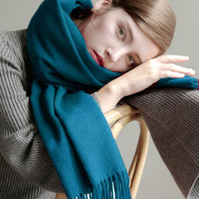 Load image into Gallery viewer, Fashion Winter Soft Wool Scarf Thickening Cashmere Lightweight Scarves Elegant Scarves Cashmere Escharpe Scarfs Lightweight Shawls Hijabs Shawls Scarves Warm Warps For Women
