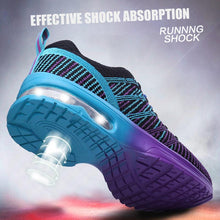 Load image into Gallery viewer, Fashion Women Lightweight Running Shoes Outdoor Sports Shoes Breathable Mesh Comfort Air Cushion Lace Up Sneakers Womans Athletic Sneakers Workout Running Shoes
