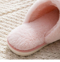 Load image into Gallery viewer, Fashion Women Slippers Winter Warm Fur Shoes Men Couples Cute Rabbit Ears Soft Sole Home Indoor Plush Winter Warm Memory Foam Cotton Home Slippers Soft Plush Fleece Slip On House Slippers
