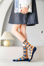 Load image into Gallery viewer, Fashion Women Socks New Spring Summer Mesh Thin Long Printed Socks Women Casual Breathable Fresh Flower Socks Korea Style Color Thin Socks For Women
