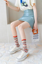Load image into Gallery viewer, Fashion Women Socks New Spring Summer Mesh Thin Long Printed Socks Women Casual Breathable Fresh Flower Socks Korea Style Color Thin Socks For Women
