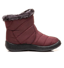 Load image into Gallery viewer, Fashion Womens Waterproof Boots Snow Boots For Winter Casual Lightweight Ankle Warm Winter Boots Fur Lined Warm Ankle Boots Slip On Waterproof Outdoor Booties Comfortable Shoes For Women
