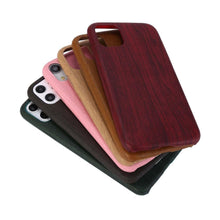 Load image into Gallery viewer, Fashion Wood Like Phone Cases for iPhone 13 12 11 Pro Max Anti Knock Back Cover for iPhone X XR XS Max 7 8 Plus Se Unique &amp; Classy Minimalistic Cover Wireless Charging Compatible Real Wooden Case for iPhone
