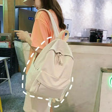 Load image into Gallery viewer, Fashionable Backpack And School Bag For Teenager Girls Stylish Anti Theft Laptop Shoulder Bags Solid Color Travel Backpack
