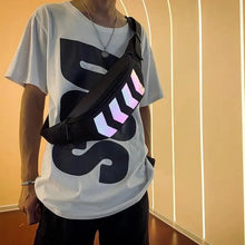 Load image into Gallery viewer, Fashionable Flash Reflective Chest Bag Iridescent Belt  Bum Bag For Travel Festival Sports Unisex Waist Bags
