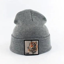 Load image into Gallery viewer, Fashionable Warm Animal Theme Wolf Knitted Unisex Beanies For Women Soft And Comfortable Beanies For Winter And Autumn
