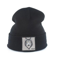 Load image into Gallery viewer, Fashionable Warm Animal Theme Wolf Knitted Unisex Beanies For Women Soft And Comfortable Beanies For Winter And Autumn
