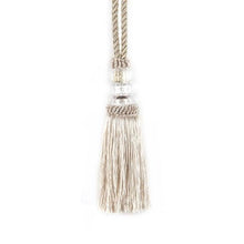 Load image into Gallery viewer, Faux Crystal Beaded Tassels Fringe Curtain Tieback Rope Window Decoration Door Hanging Ball Tassel Accessories Wonderful Curtain Holdbacks Curtains Tiebacks Home Decorative Braided Buckle Fastener Accessories Window Drapery Ball Tassels Tiebacks 50CM
