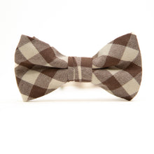 Load image into Gallery viewer, Fawn Gingham Bow Tie for Boys
