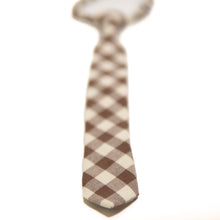 Load image into Gallery viewer, Fawn Gingham Boys Tie
