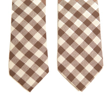 Load image into Gallery viewer, Fawn Gingham Men's Tie
