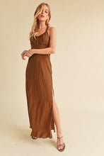 Load image into Gallery viewer, Ruched Side Slit Cutout Back Maxi Cami Dress For Summer–Elegant, Alluring &amp; Sophisticated with Stunning Design
