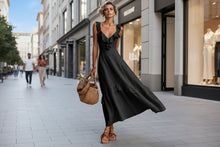 Load image into Gallery viewer, Sleeveless Ruffle Detail High-Waist Maxi Dress – 7 Colors, S–3XL
