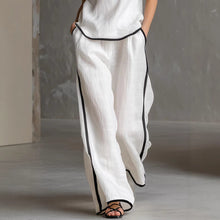 Load image into Gallery viewer, Women’s Sleeveless V-Neck Wide-Leg Pants Set
