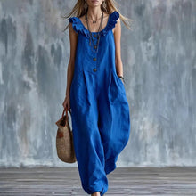 Load image into Gallery viewer, Women's Sleeveless Button-Down Tank Jumpsuit
