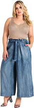 Load image into Gallery viewer, Standards &amp; Practices Women’s Plus Size Tencel Denim Wide-Leg Palazzo Pants
