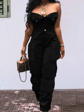 Load image into Gallery viewer, Tube Snap Down : Cargo Jumpsuit
