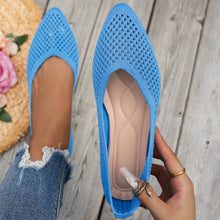 Load image into Gallery viewer, Women's Pointed Toe Flyknit Slip-On Loafers – Flat Casual Shoes
