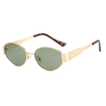 Load image into Gallery viewer, Vintage Oval Sunglasses – Light Luxury Gold &amp; Silver Frame

