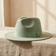 Load image into Gallery viewer, Wide Brim Bell Crown Wool Hat – Unisex Sun &amp; Warmth Hat
