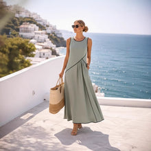 Load image into Gallery viewer, Mediterranean Contrast Color Vacation Dress – 7 Colors, S–3XL
