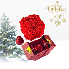 Load image into Gallery viewer, Valentine's Day Soap Rose Gift Box - Crystal Pendant Necklace Set
