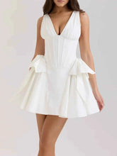 Load image into Gallery viewer, Elegant V-Neck Mini Dress - Chic &amp; Flattering | ꫀꪶꫀᧁꪖꪀᥴꫀ꠸ᠻꪗ
