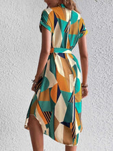 Load image into Gallery viewer, Stylish Tie Waist : Short Sleeve Dress
