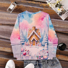 Load image into Gallery viewer, Christmas Snowman &amp; Snowflake Graphic Sweater
