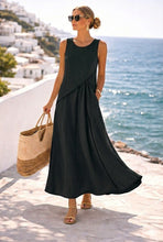 Load image into Gallery viewer, Mediterranean Contrast Color Vacation Dress – 7 Colors, S–3XL
