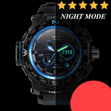 Load image into Gallery viewer, New Luxury Sport Watch With Dual Display LED Digital Analog Electronic Quartz  Display and Waterproof 30M protection
